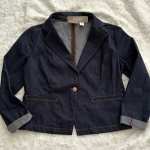 Chico’s “nwt” denim dream wash blazer size:1